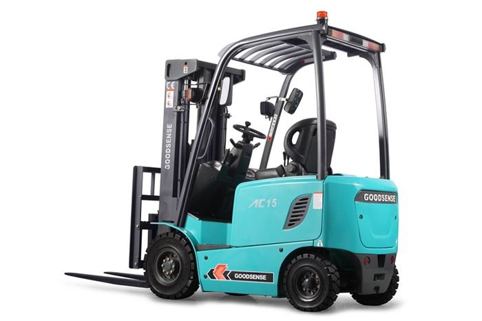 4 wheel battery forklift 1.5 ton